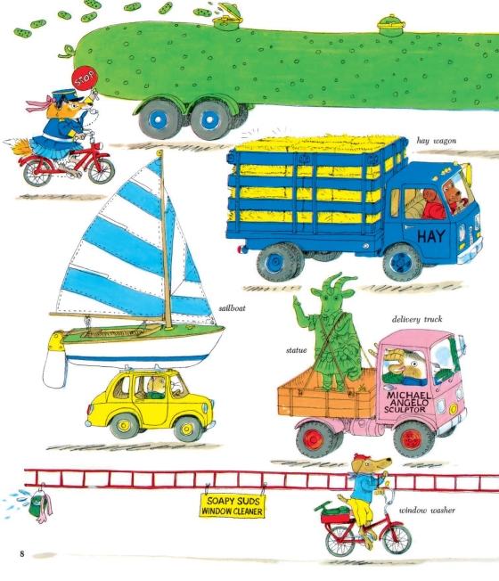 Richard Scarry - Cars and Trucks and Things That Go Tote Bag – YOTTOY  Productions