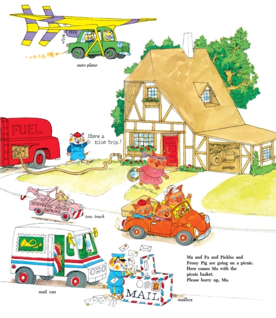 Richard Scarry's Cars and Trucks Fold-and-Find! by Richard Scarry