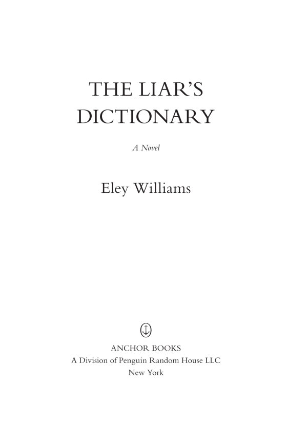 Review: 'The Liar's Dictionary,' By Eley Williams : NPR