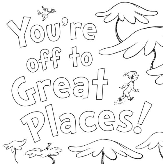 Dr Seuss S Oh The Places You Ll Go Coloring Book Penguin Random House Elementary Education