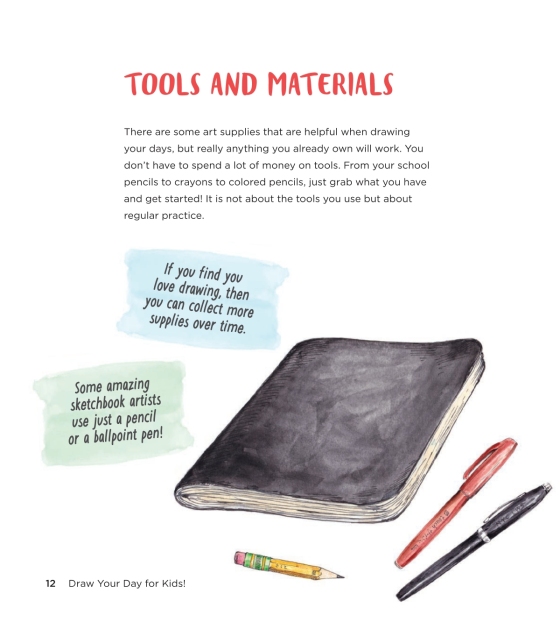 Draw Your Day Sketchbook: A Guided Drawing Journal (Diary)