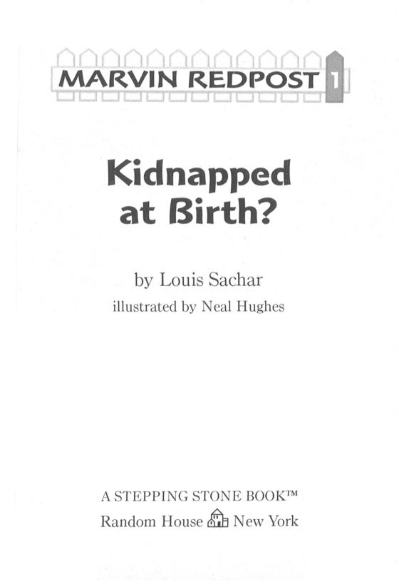 Marvin Redpost #1: Kidnapped at Birth? (Paperback)