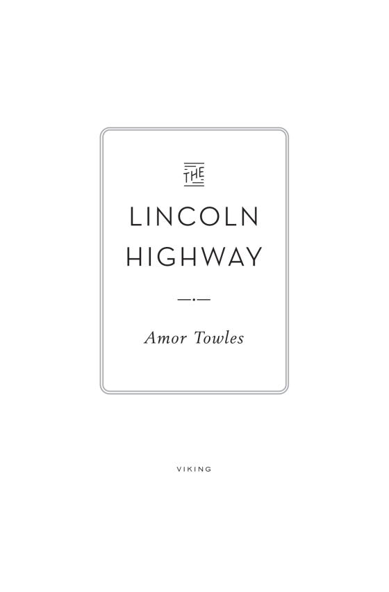 The Lincoln Highway by Amor Towles Large Print 1st Printing Random