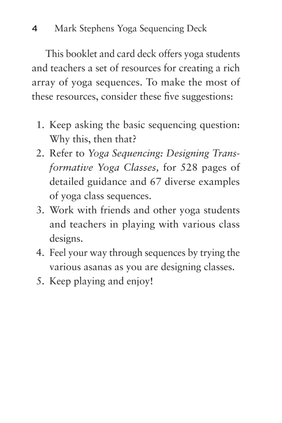 The Mark Stephens Yoga Sequencing Deck: Stephens, Mark: 9781623170615:  : Books