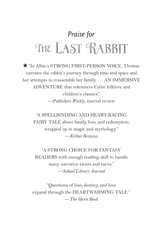 The Last Rabbit – Author Shelley Moore Thomas – Random House Children's ...