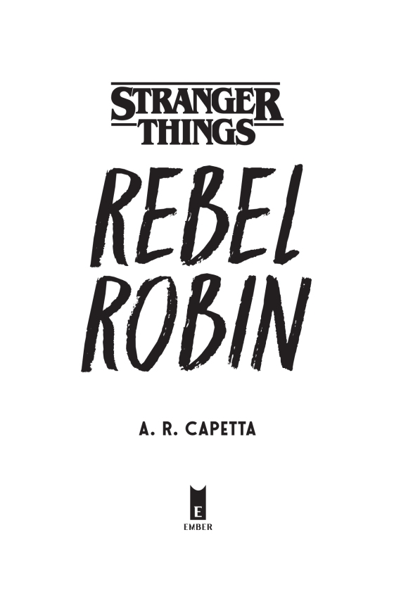 Random stuff — Stranger Things book: Rebel Robin