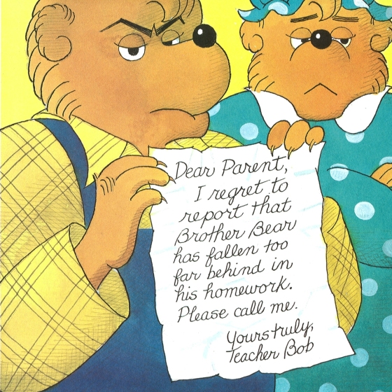 the berenstain bears and the homework hassle book