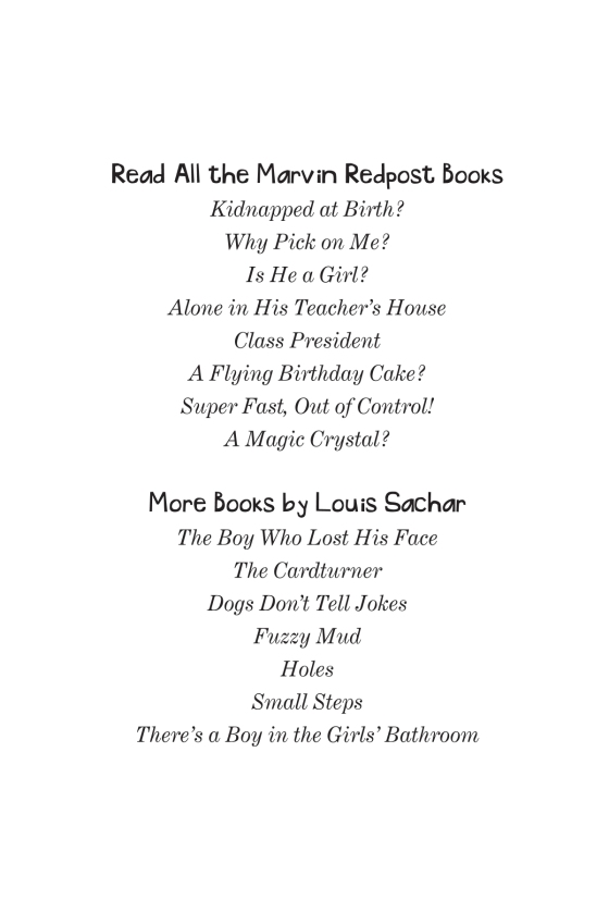 Marvin Redpost Series Complete Collection 8 Books (Marvin Redpost