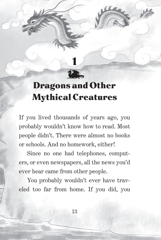Livro dragons and mythical creatures de mary pope osborne,natalie pope  boyce (inglês)